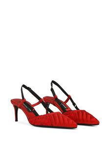 Dolce & Gabbana Sandalen met puntige neus - Rood