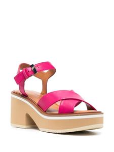 Clergerie Charline leren sandalen - Roze