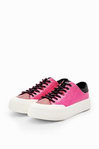 desigual Sneakers met plateauzool en studs - RED