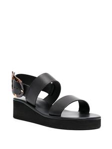 Ancient Greek Sandals Sandalen met sleehak - Zwart