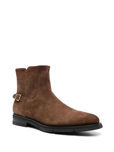 Santoni Suède enkellaarzen - Bruin