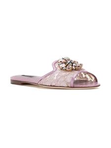 Dolce & Gabbana Bianca flat sandals - Roze