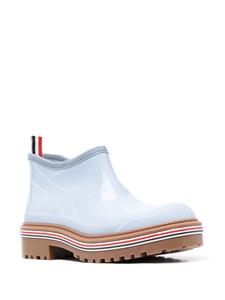 Thom Browne Enkellaarzen met gestreepte afwerking - Blauw