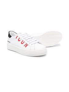 Dsquared2 Kids Leren sneakers - Wit