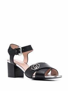 LIU JO Agata sandalen met logoplakkaat - Zwart