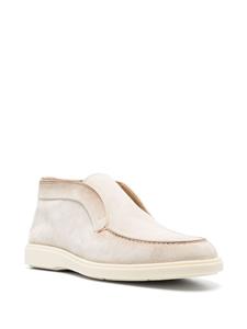 Santoni Leren riem - Beige