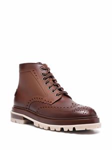 Santoni Breakout brogue enkellaarzen - Bruin