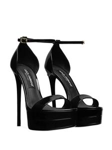 Dolce & Gabbana Sandalen met hoge hak - Zwart
