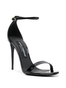 Dolce & Gabbana Lakleren sandalen - Zwart