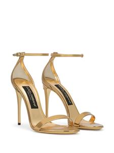 Dolce & Gabbana Keira sandalen met metallic-effect - Goud