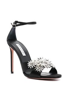 Aquazzura Margarita sandalen verfraaid met kristallen - Zwart