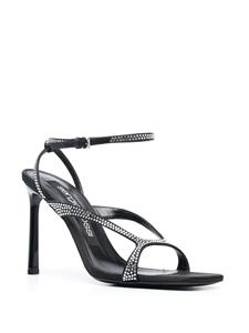 Sergio Rossi Sr Aracne sandalen verfraaid met kristal - Zwart