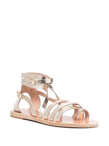 Ancient Greek Sandals Gladiator leren sandalen - Goud