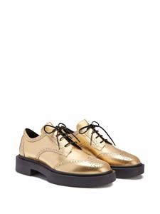 Giuseppe Zanotti Harold brogues met metallic-effect - Goud