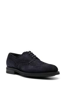 Santoni Emil suède brogues - Blauw