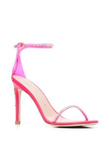 Stuart Weitzman Sandalen verfraaid met kristallen - Roze