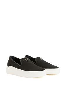 Giuseppe Zanotti Conley sneakers met logoplakkaat - Zwart