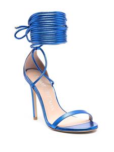 Stuart Weitzman Nudistwrap stiletto sandalen - Blauw