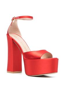 Stuart Weitzman Skyhigh sandalen met plateauzool - Rood