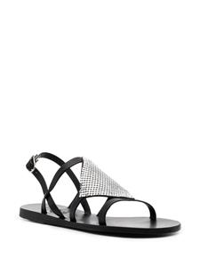 Ancient Greek Sandals Barbara sandalen met maliën - Zwart
