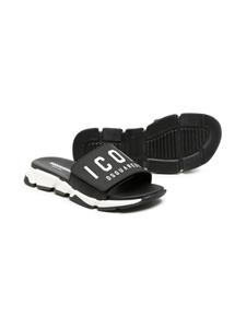 Dsquared2 Kids Sandalen met klittenband - Zwart