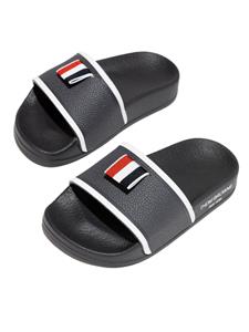 Thom Browne Kids Slippers met open neus - Grijs