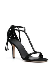 ISABEL MARANT Anssi leren sandalen - Zwart