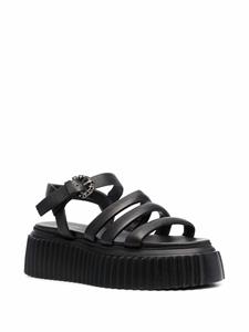 AGL Sandalen met zijgesp - Zwart