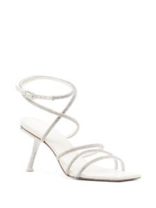 Cult Gaia Isa leren sandalen - Zilver
