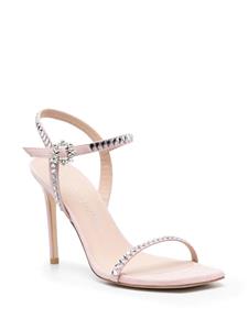Stuart Weitzman Sandalen verfraaid met kristallen - Roze