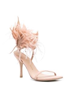 Stuart Weitzman Plume sandalen met veren afwerking - Roze