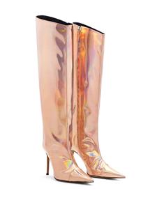 Alexandre Vauthier Alex laarzen met metallic afwerking - Beige