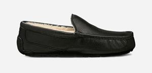 Ugg Ascot Pantoffels voor Heren in Black  Leder
