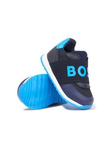 BOSS Kidswear Sneakers met logoprint - Blauw