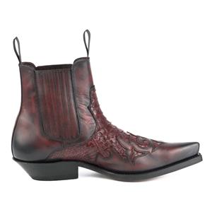 Mayura Boots Cowboy laarzen rock-2500-vacuno / rojo-negro