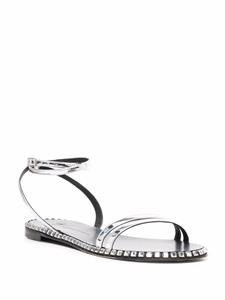 Giuseppe Zanotti Sandalen verfraaid met stras - Zilver
