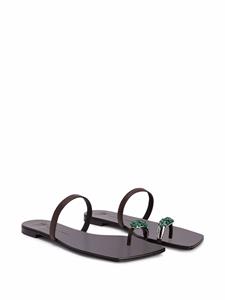 Giuseppe Zanotti Alchemisia sandalen met ringdetail - Bruin