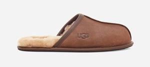 Ugg Scuff Pantoffels voor Heren in Brown  Leder