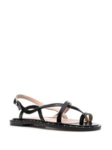 Scarosso Carol sandalen van lakleer - Zwart