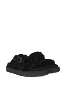 Giuseppe Zanotti Furry Him sandalen - Zwart