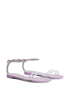 Giuseppe Zanotti Agathe Plexi sandalen - Roze