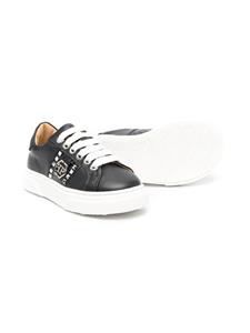 Philipp Plein Junior Sneakers met spikes - Zwart