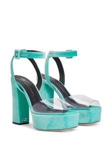 Giuseppe Zanotti Sandalen met plateauzool - Blauw