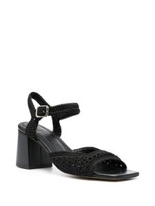 Souliers Martinez Sicilia leren sandalen - Zwart