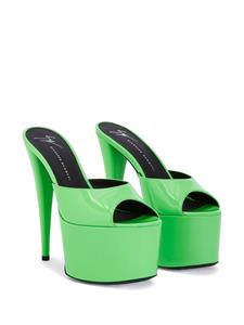 Giuseppe Zanotti Sandalen met plateauzool - Groen
