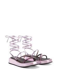 Giuseppe Zanotti Metallic sandalen - Roze