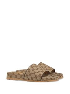 Gucci GG Supreme slippers - Beige