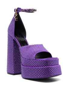 Versace Medusa Aeternitas sandalen met plateauzool - Paars