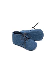 Il Gufo Babyschoentjes met veters - Blauw