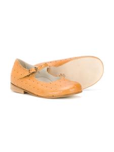 Pèpè Mary Jane schoenen met gaatjes - Beige